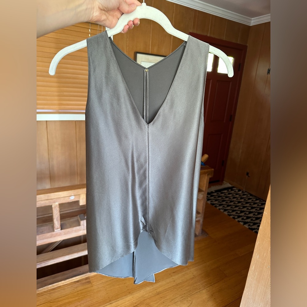 Peter Cohen size P silk tuxedo tank